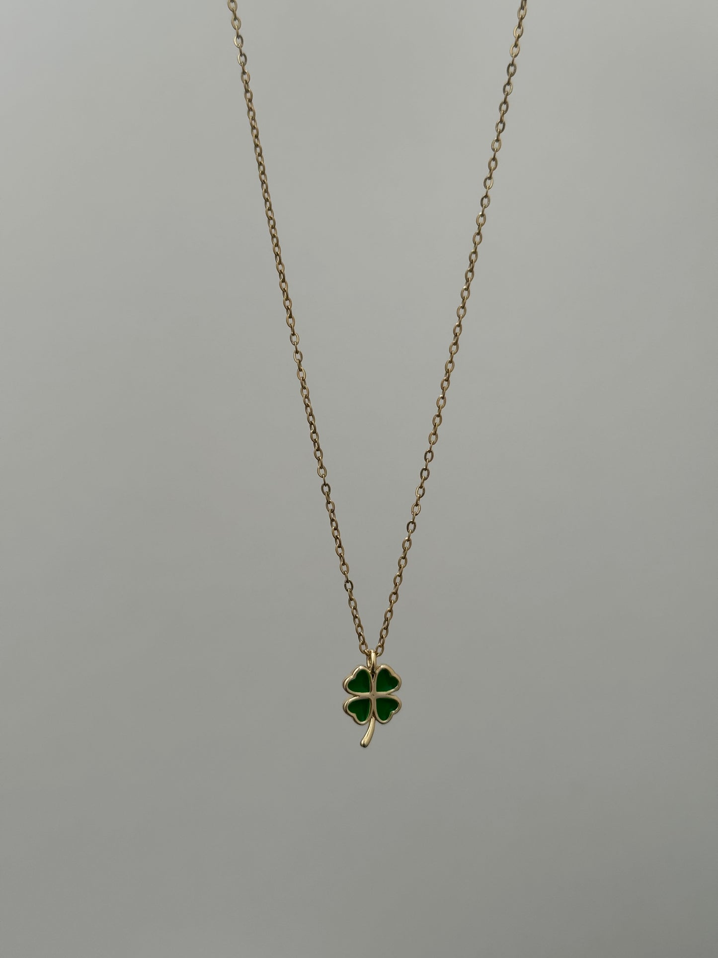 Green Clover Neklace