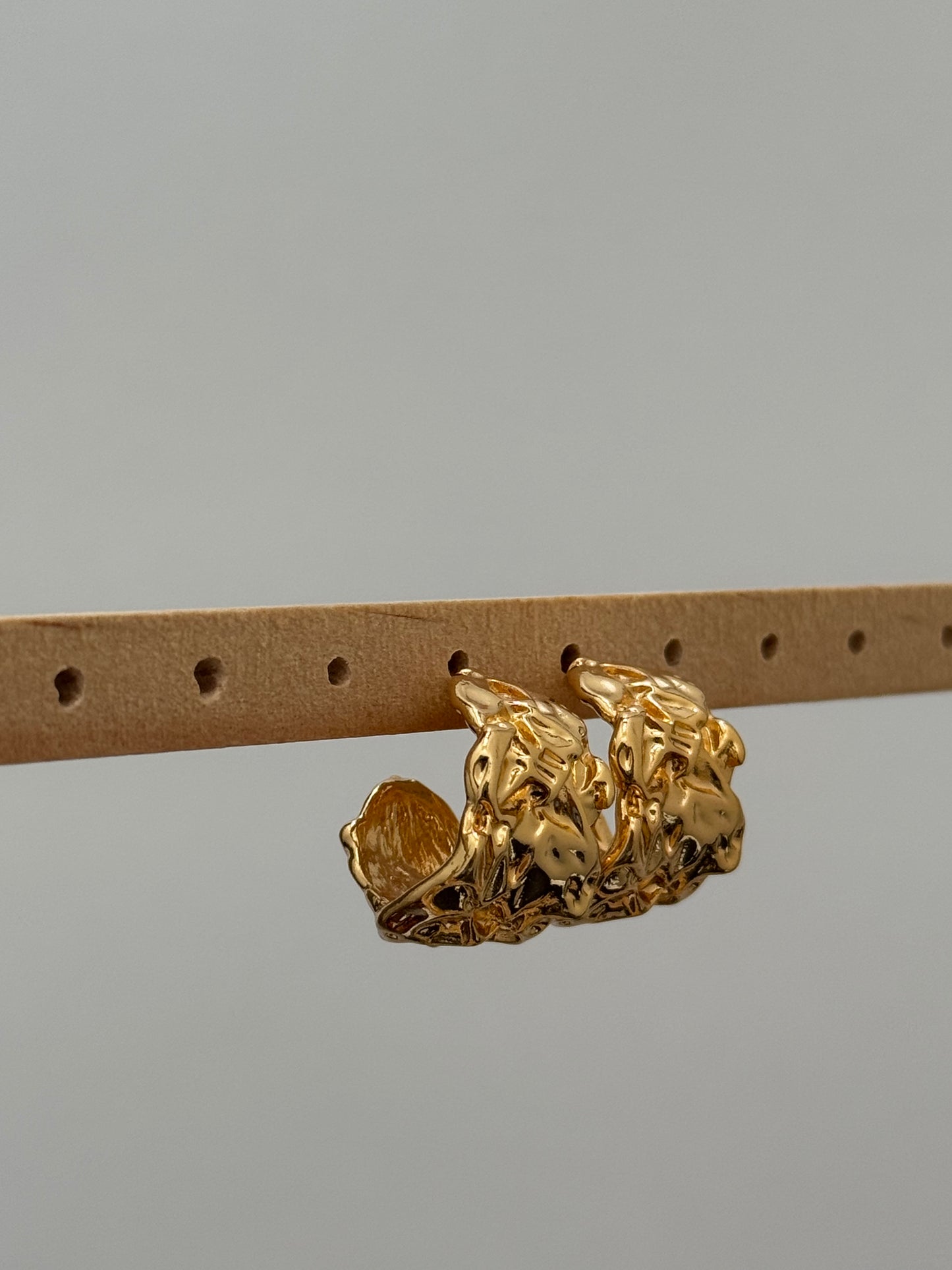 Molten Gold Earring