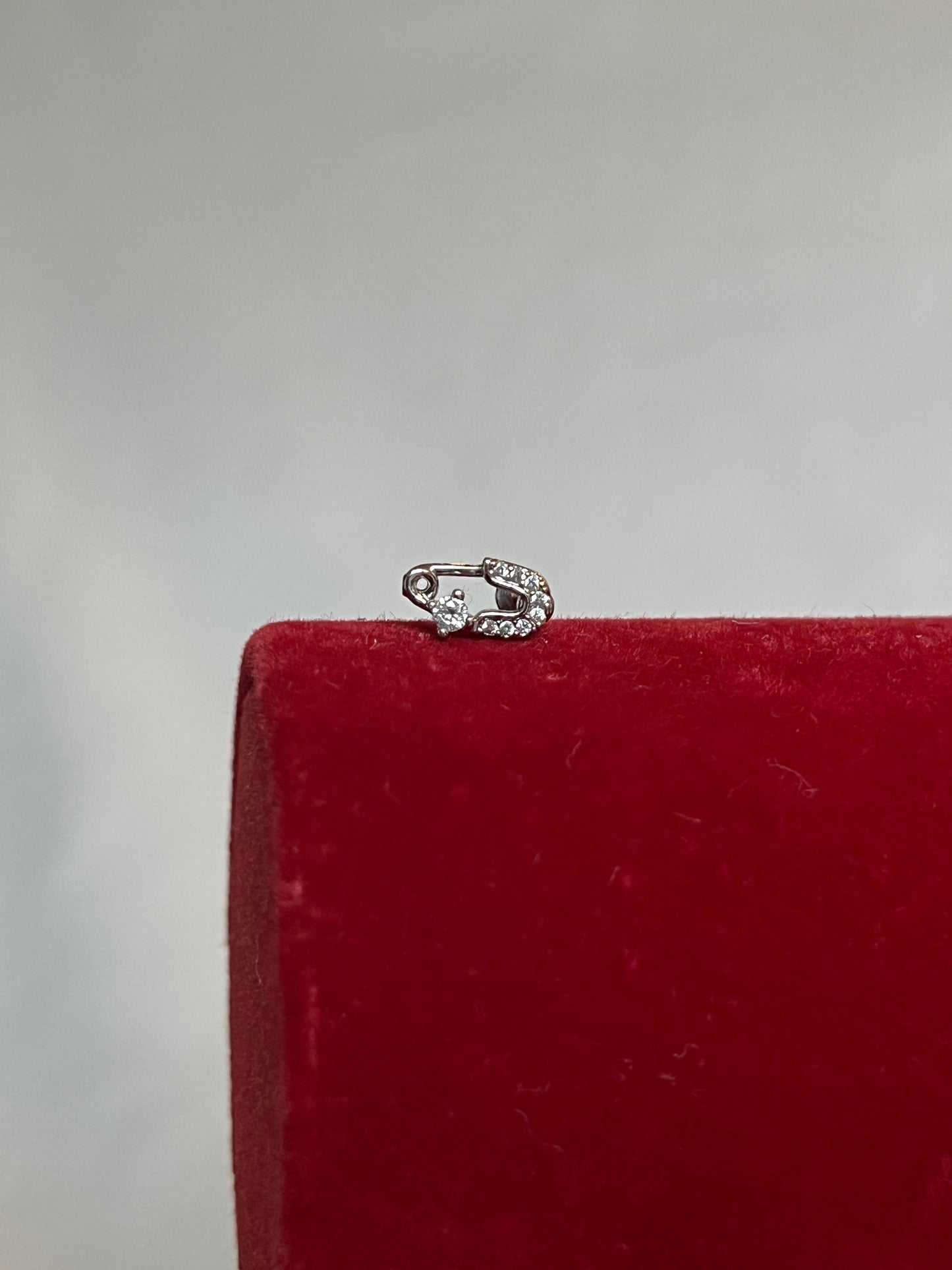 Silver Safety Pin Piercing