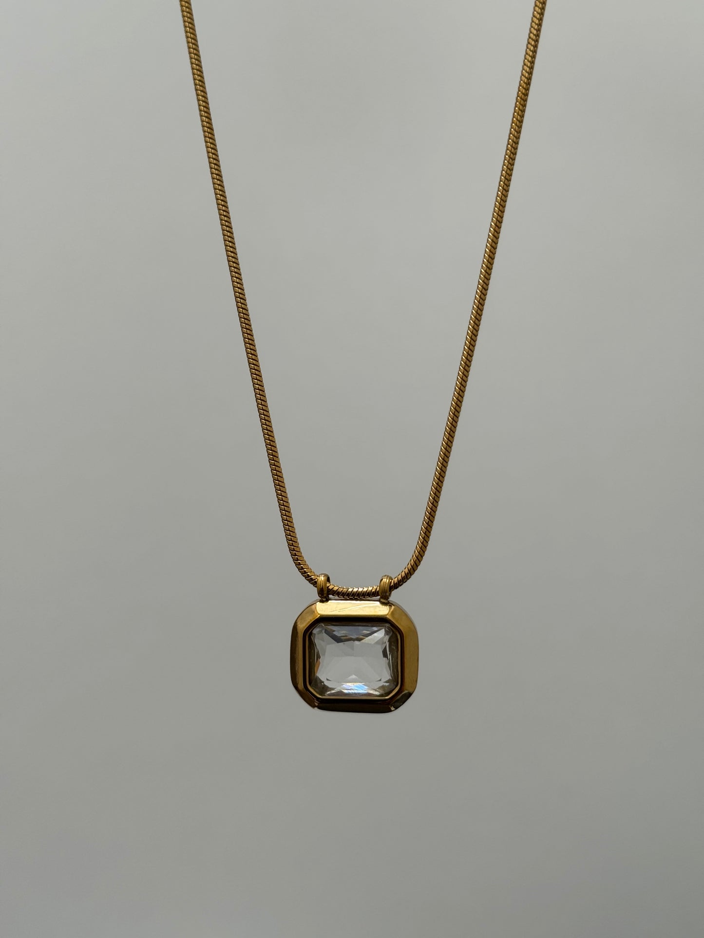 Crystal Frame Necklace