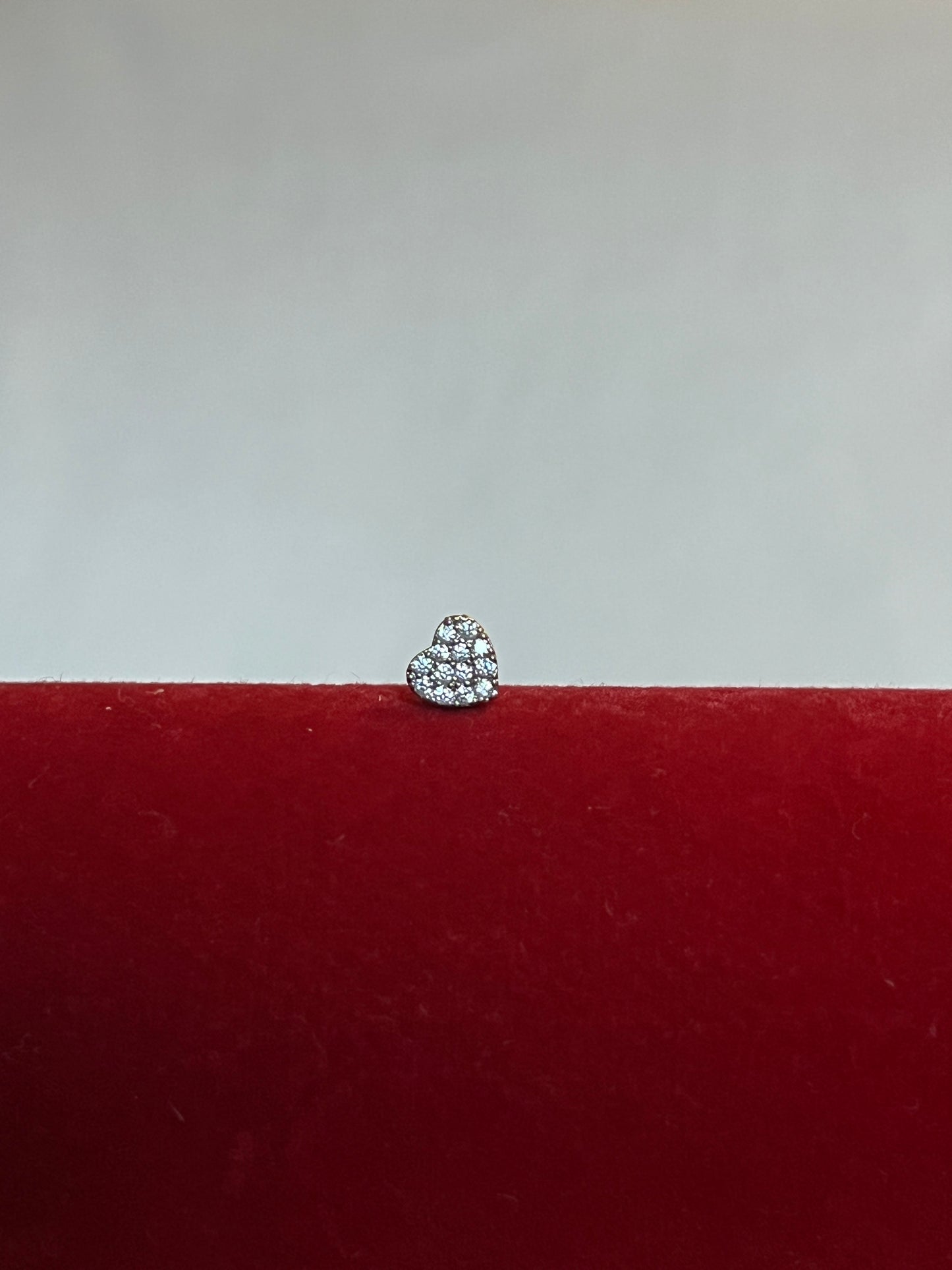 Silver Thick Heart Piercing