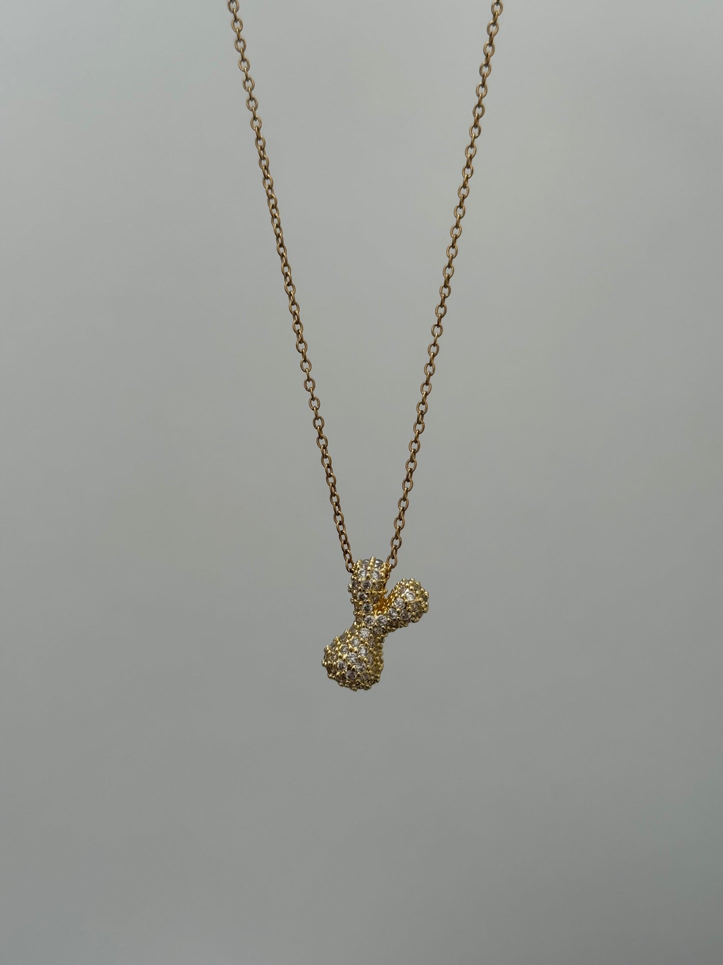 Bubble Sparkle Y Necklace