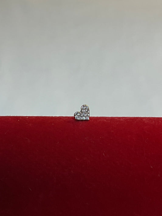 Silver Heart Piercing