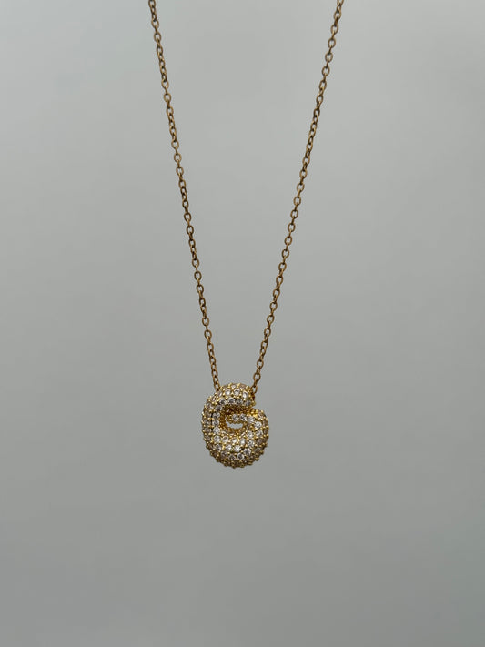 Bubble Sparkle G Necklace