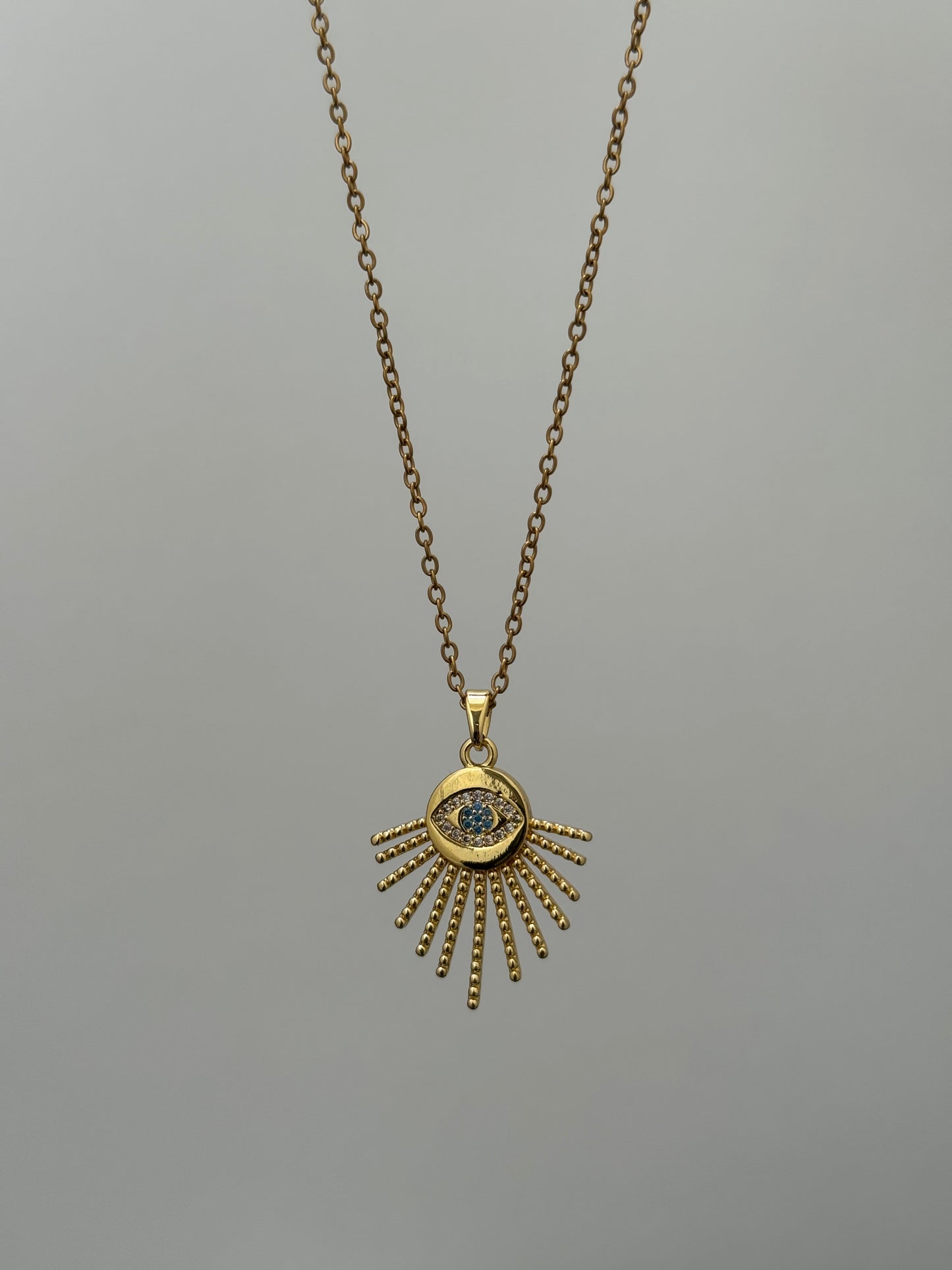 Sunbeam Evil Eye Necklace