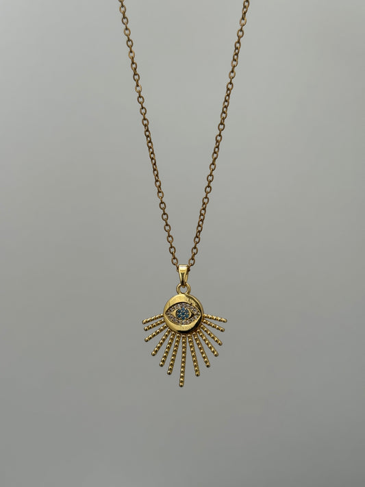 Sunbeam Evil Eye Necklace