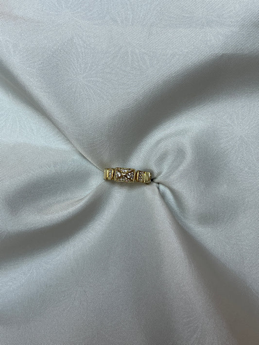 Criss-Cross Pave Ring