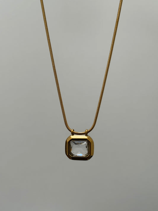 Crystal Frame Necklace