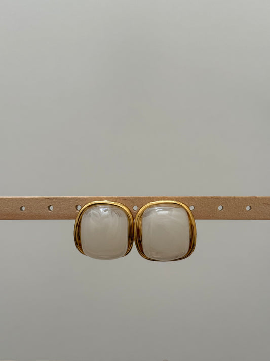 Ivory Frame Earring
