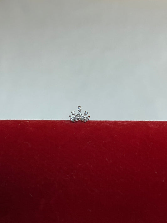 Silver Crown Piercing