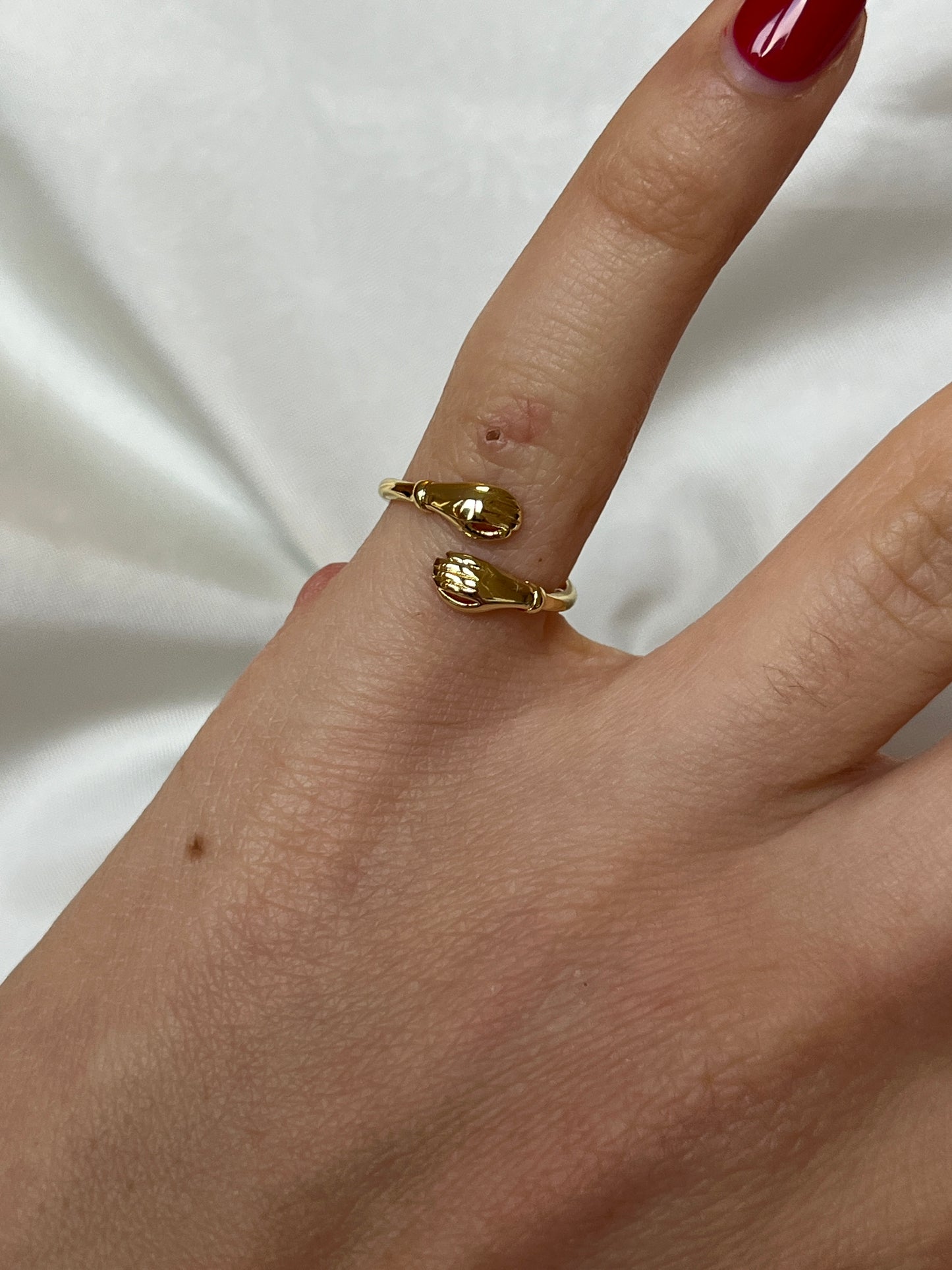 Clasped Hands Ring