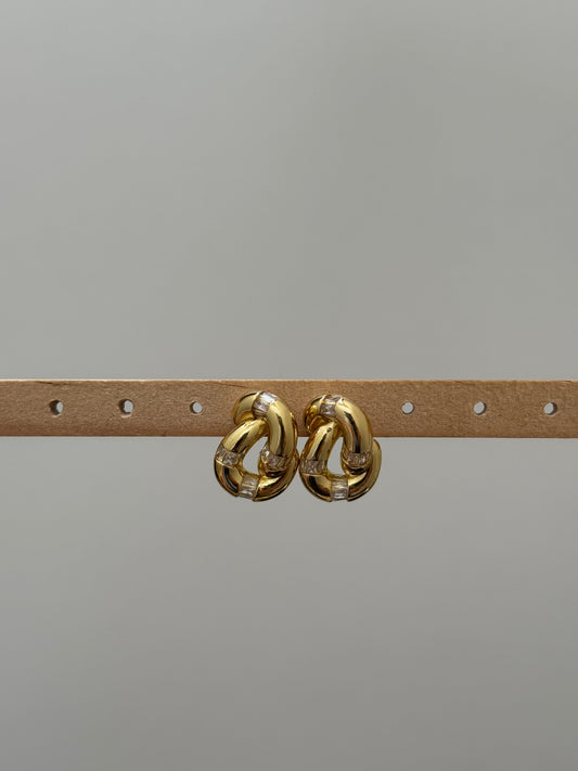 Golden Knot Earring