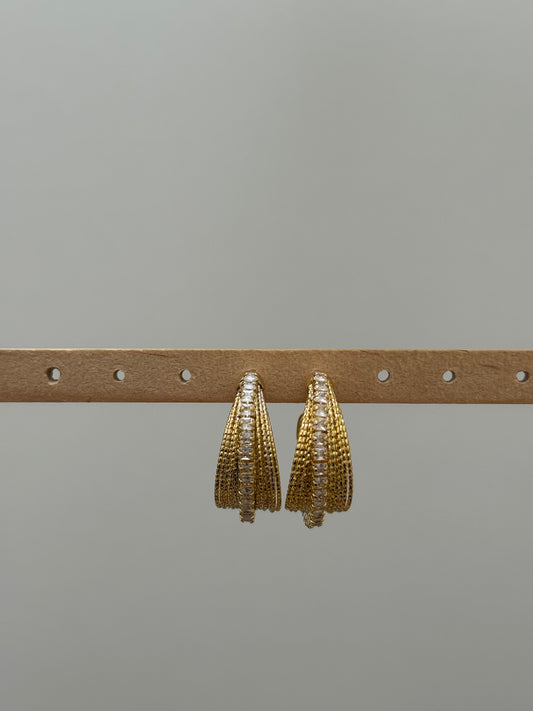 Golden Weave Earring