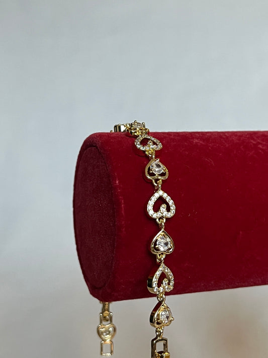 Linked Hearts Bracelet