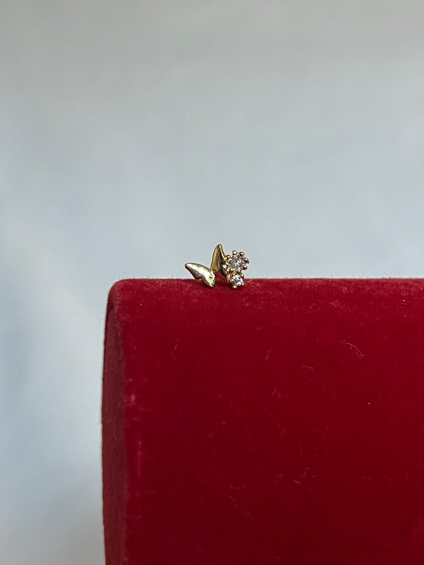 Butterfly with Stone Piercing