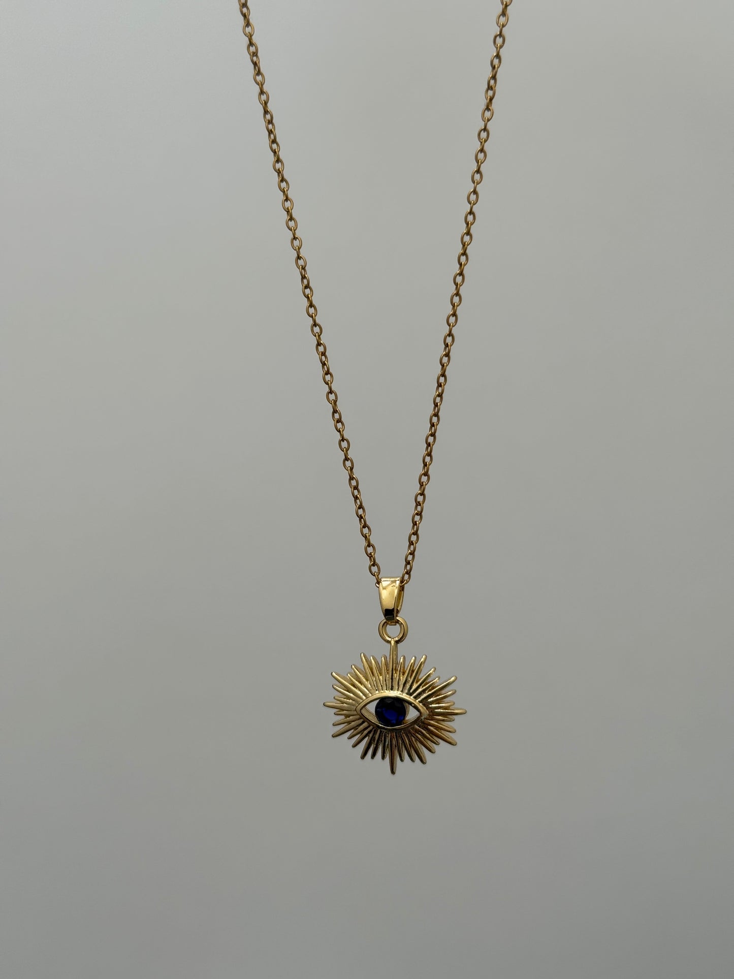 Golden Aura Eye Necklace