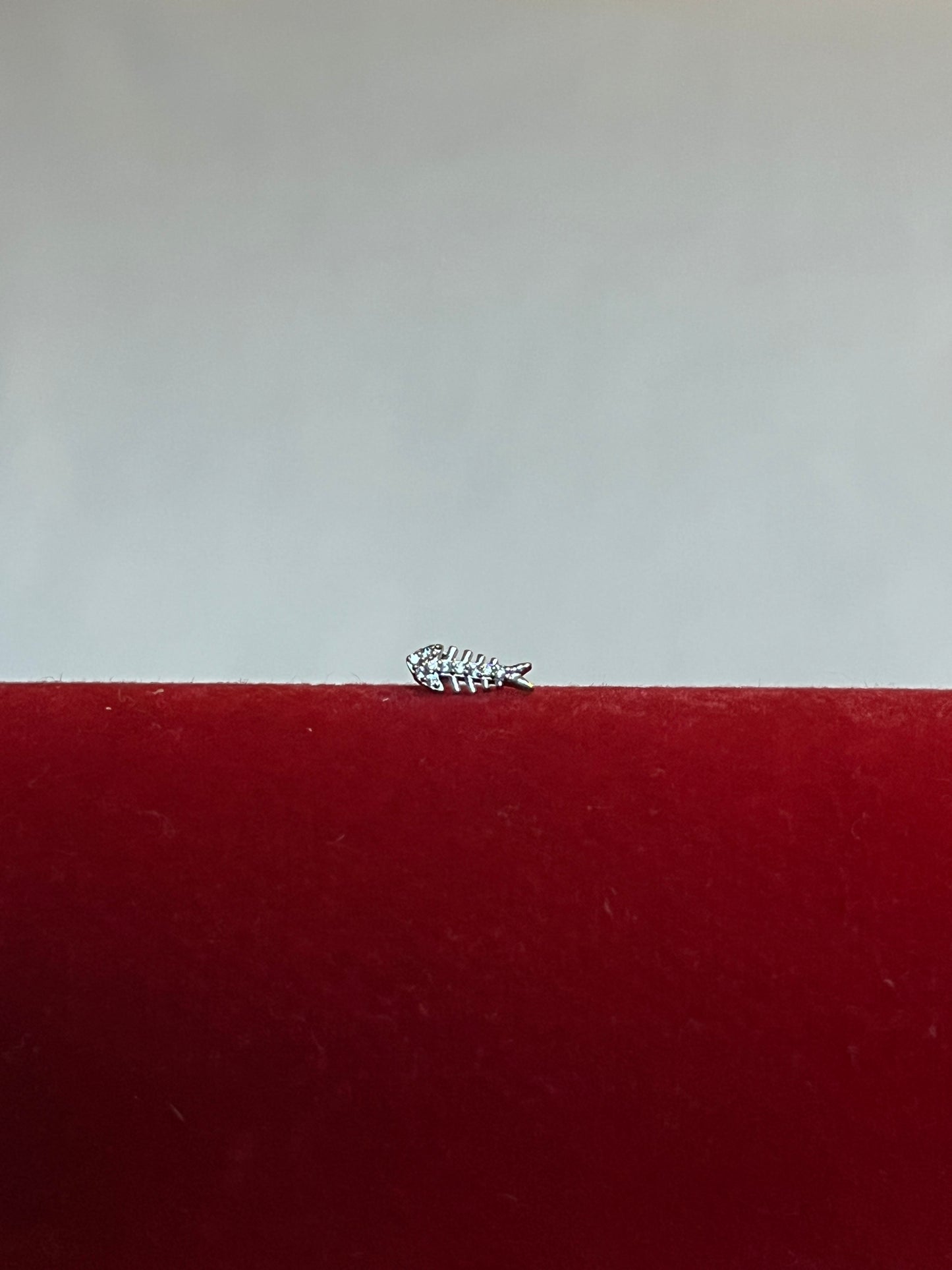Silver Fishbone Piercing