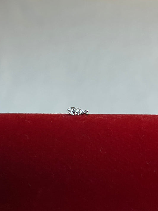 Silver Fishbone Piercing