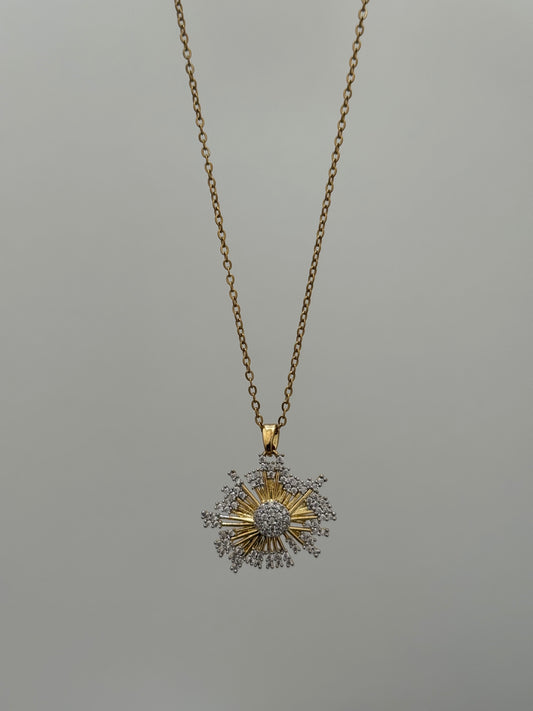 Sunburst Crystal Necklace