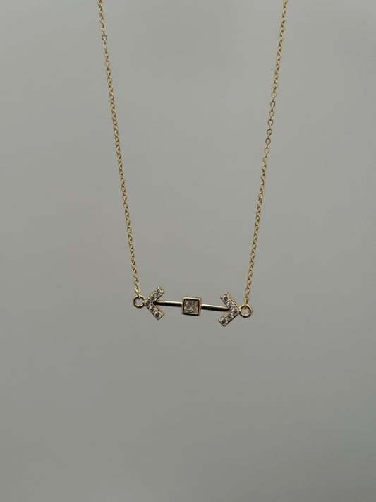 Twin Arrow Necklace
