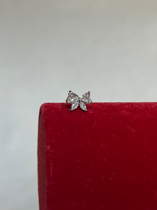 Silver Bow Piercing