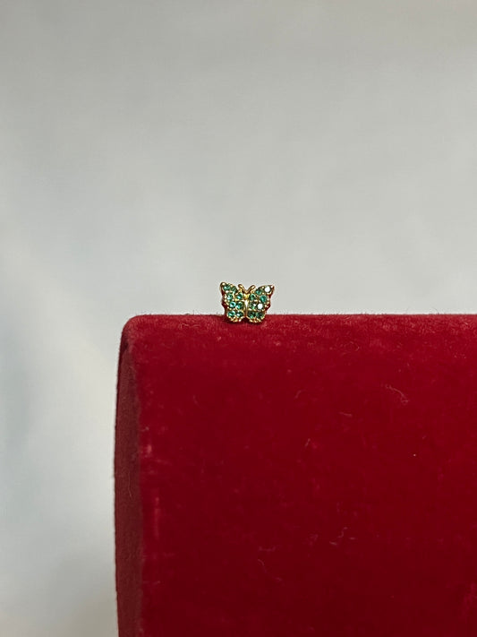 Green Butterfly Piercing