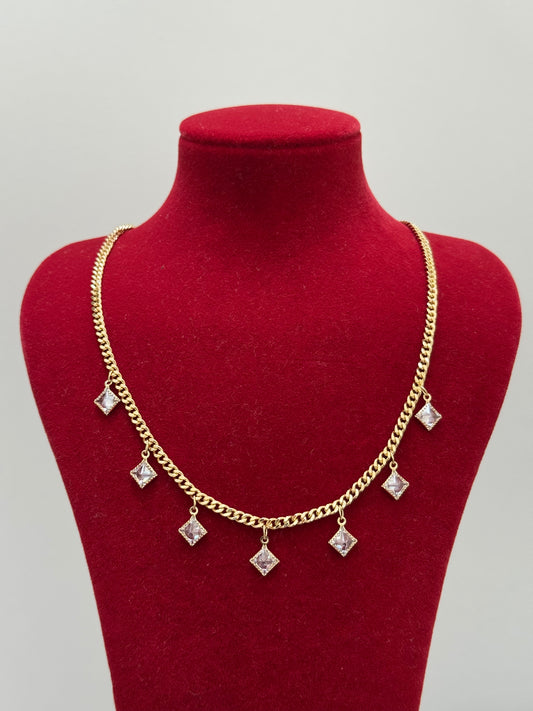Golden Dangle Necklace