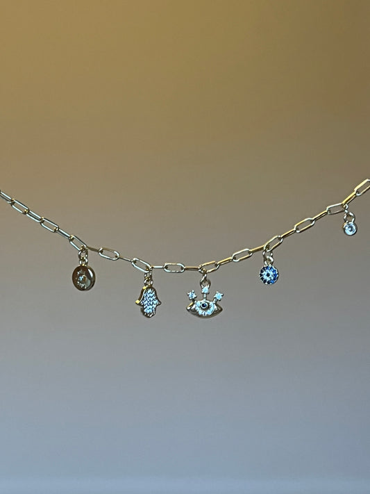 Evin Eye Bracelet With Lucky Charms
